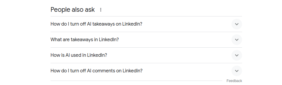 how do I turn off AI Takeaways on LinkedIn